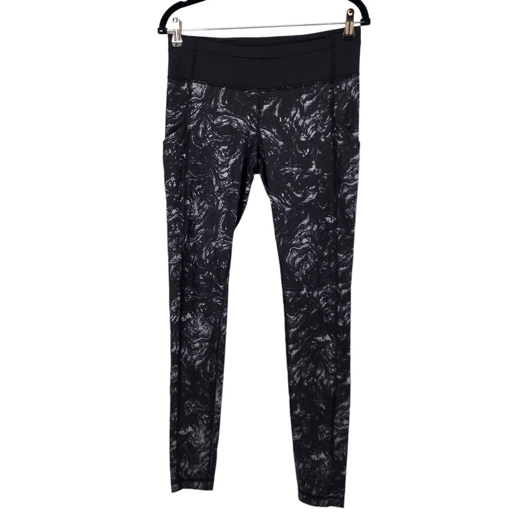 Lululemon Speed Tight II Full On Luxtreme Pockets in Grey and Black Size 8